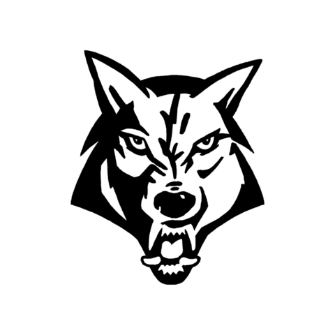 mytimberwolf wolf tw wolfie woodchipper Sticker