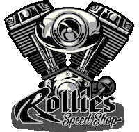 RolliesSpeedShop motorcycle rock on vtwin rollies Sticker