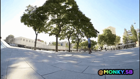 monkysb giphygifmaker barcelona skateboarding skateboard GIF