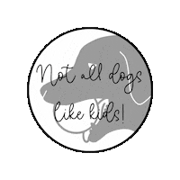 givethedogaball no kids give the dog a ball givethedogaball not all dogs like kids Sticker