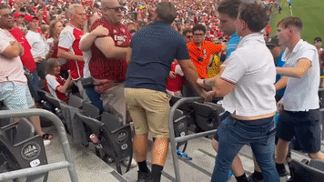 Manchester United and Arsenal Fans Brawl