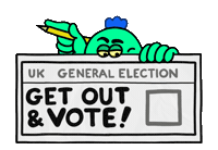 United Kingdom Vote Sticker by GIPHY News