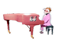 Elton John 2D Sticker by Gorillaz