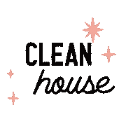Clean House Sparkle Sticker by Retro Hip Co.