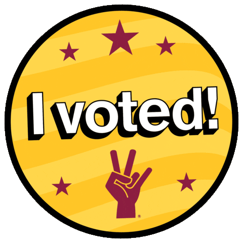 Voting Sun Devils Sticker by Arizona State University