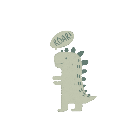 gaminevagabonde dinosaur roar rrr dinosaure Sticker
