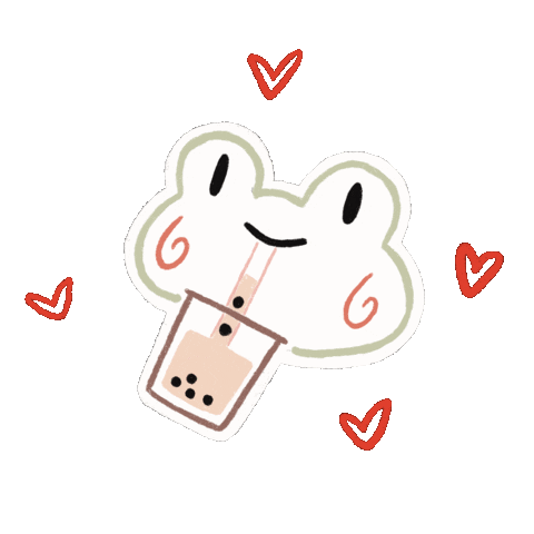 Frog Boba Sticker