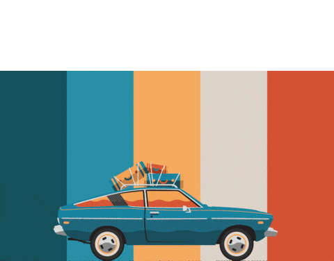 Road Trip Sticker by Hello Road