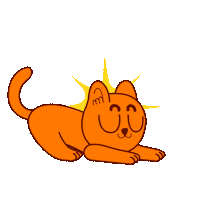 Cat Sticker by @gallegoseba