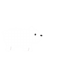 くま シロクマ Sticker
