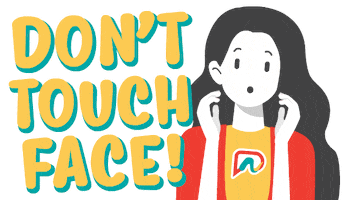 Girl No Touching Sticker by Passionationco