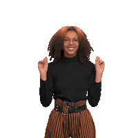 Jobware check this mela finger pointing check down Sticker