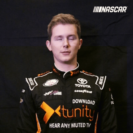 matt tifft eye roll GIF by NASCAR