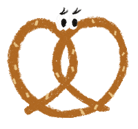 pretzel 뚜아르 Sticker by toire