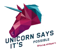 Unicorn Sticker by Media Lab Ansbach