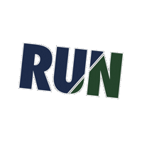 bluegreentraining blue green running bgrun bgrunclub Sticker