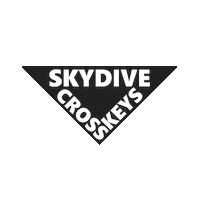 skydive_cross_keys skydiving skydive crosskeys cross keys Sticker