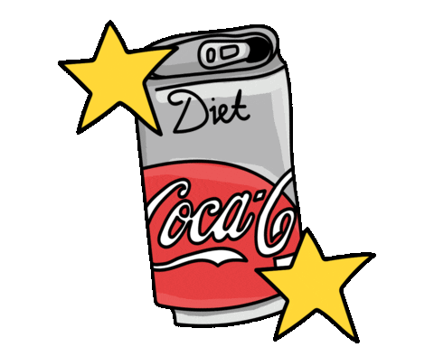 Hungry Diet Coke Sticker by Sam Leighton-Dore