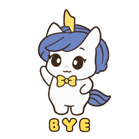 Dont Forget Me Peace Out Sticker by Brave Unicorn