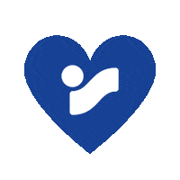 IntersportSLO sport heart blue brand Sticker