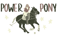 Pony Polo Sticker by Molly Virginia Morris Photography