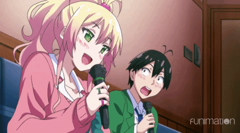 my first girlfriend is a gal karaoke GIF by Funimation