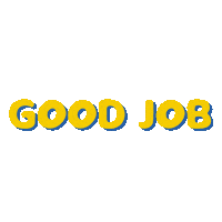 zhacupcake yellow good job good job yellow goodjobyellow Sticker