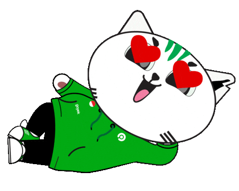 Cat Meme Sticker by Gojek Indonesia