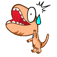 Dinosaur What Sticker by Trapo Malaysia