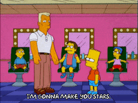bart simpson stars GIF