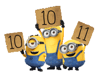 Tens Wow Sticker by Minions