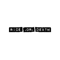 delmarjiujitsuclub rice friedrice riceordeath punkrockfriedrice Sticker
