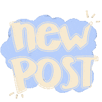 Peanutprintz blue new post yellow brand new Sticker