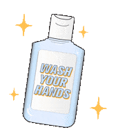 Wash Your Hands Hand Sanitizer Sticker by Avery Products
