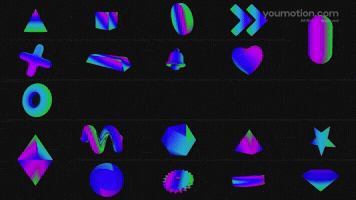 3D Looped Abstract Objects