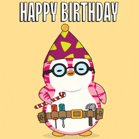 Celebrate Happy Birthday GIF by Pudgy Penguins