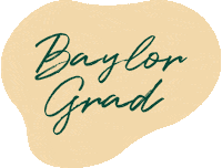 Graduating Green And Gold Sticker by Baylor University