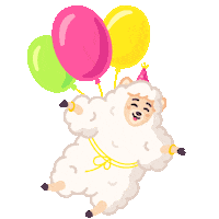 Happy Party Sticker by Llama Luna