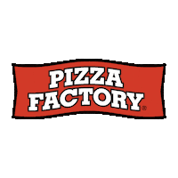PizzaFactoryInc logo pizza banner we Sticker