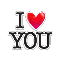 Luv Ya I Love You Sticker by Lucas and Friends by RV AppStudios