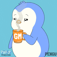 Tired Good Morning GIF by Pudgy Penguins