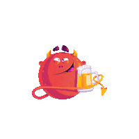 Beer Cheers Sticker by Creative Hatti