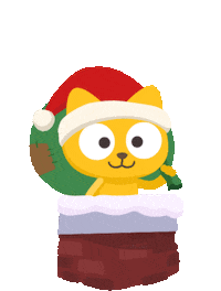 Happy Santa Claus Sticker by Studycat language learning for kids