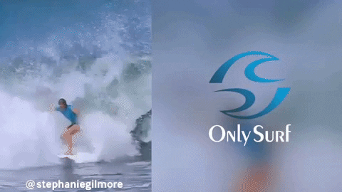 Onlysurf giphygifmaker surf stephanie gilmore GIF