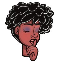 Peace Silence Sticker by JellaCreative