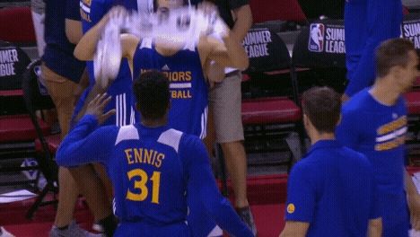 excited golden state warriors GIF by NBA