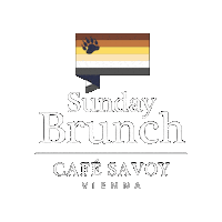 Cafe-Savoy food gay pride bear Sticker