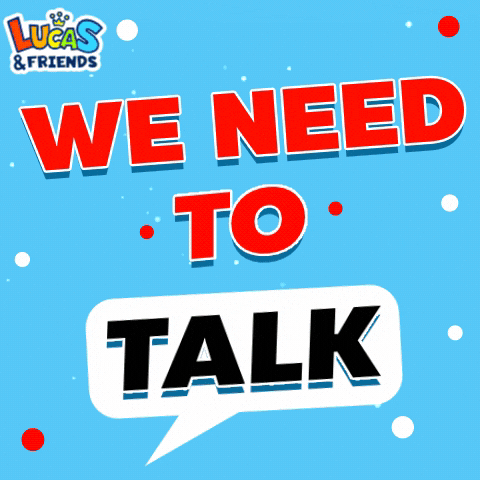 Discuss Call Me GIF by Lucas and Friends by RV AppStudios