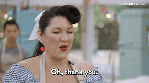 Bake Off Thank You GIF by The Roku Channel