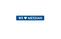 I Love College Heart Sticker by Messiah College